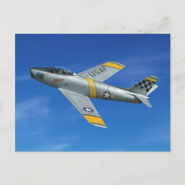 F-86F Beautious Butch Postkarte (Vorderseite)
