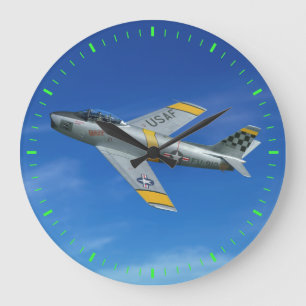 F-86F "Beautious maskuliner Typ " Große Wanduhr