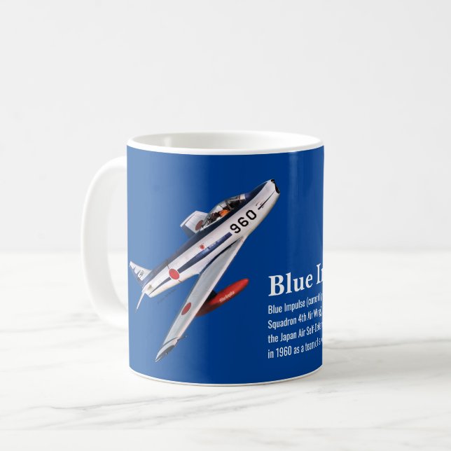 F-86F Blue Impulse ブルーインパルス Kaffeetasse (Vorderseite Links)