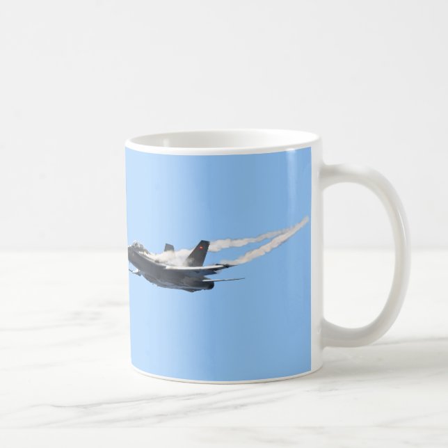 F/A-18 Fighter Jet Flugzeug Air Show Stunt Kaffeetasse (Rechts)