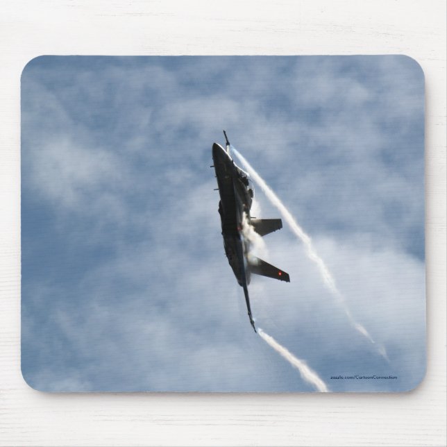 F/A-18 Fighter Jet Flugzeug Air Show Stunt Mousepad (Vorne)