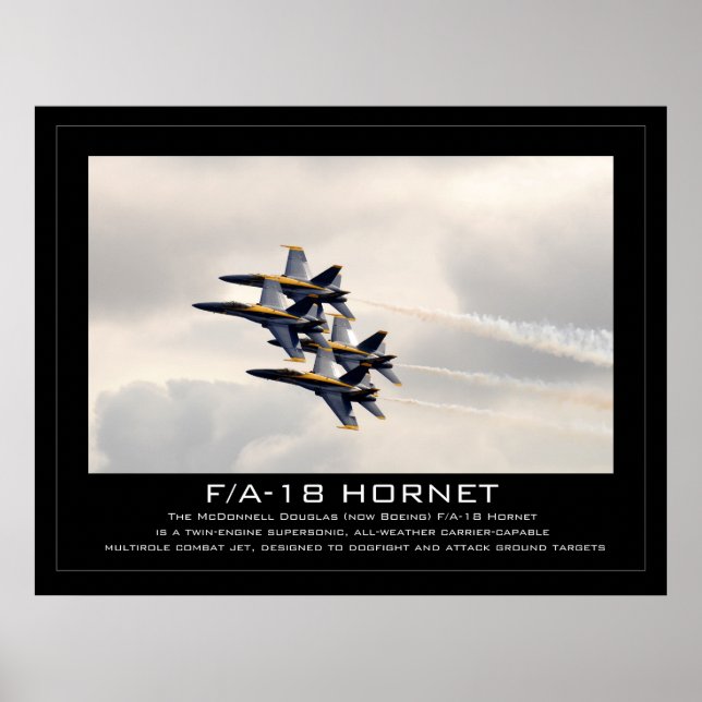 F/A-18 Hornet Poster (Vorne)
