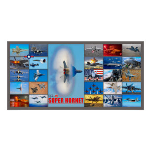 F/A-18 SUPER HORNET "MONTAGE" POSTER