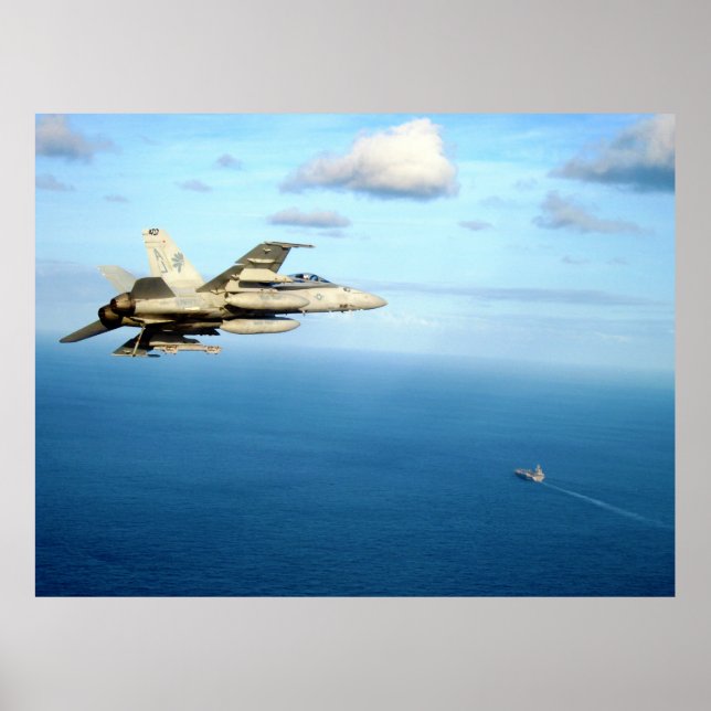 F/A-18A Hornet Strike Fighter Squadron 87 Poster (Vorne)