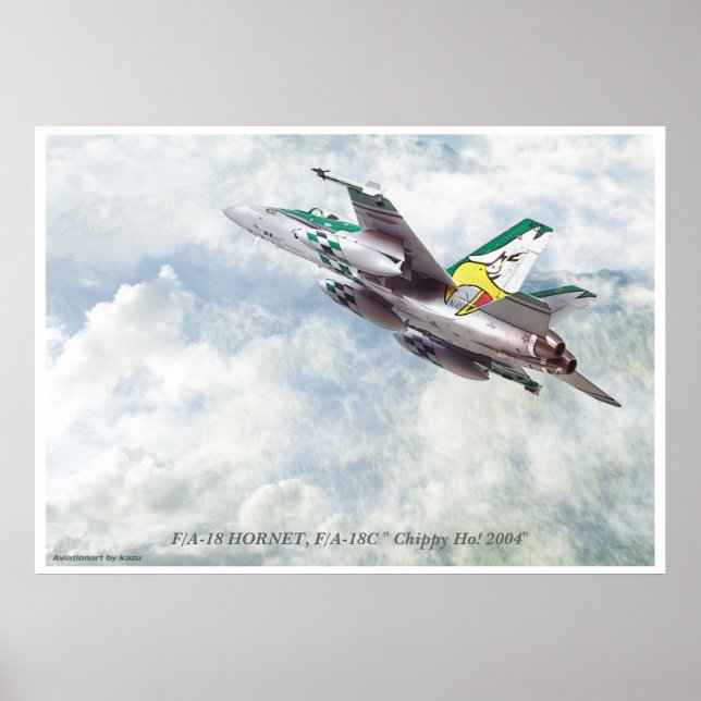 F/A-18C " Chippy Ho! 2004 Zoll Poster (Vorne)