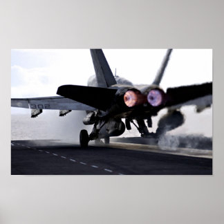 F/A-18C Hornet Afterburner Abheben Poster