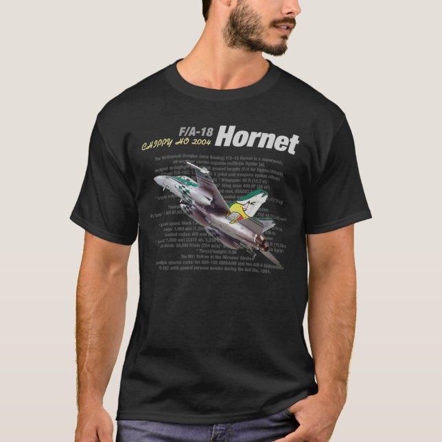 F/A-18C HORNET "Chippy Ho! 2004"T-shirt T-Shirt (Vorderseite)