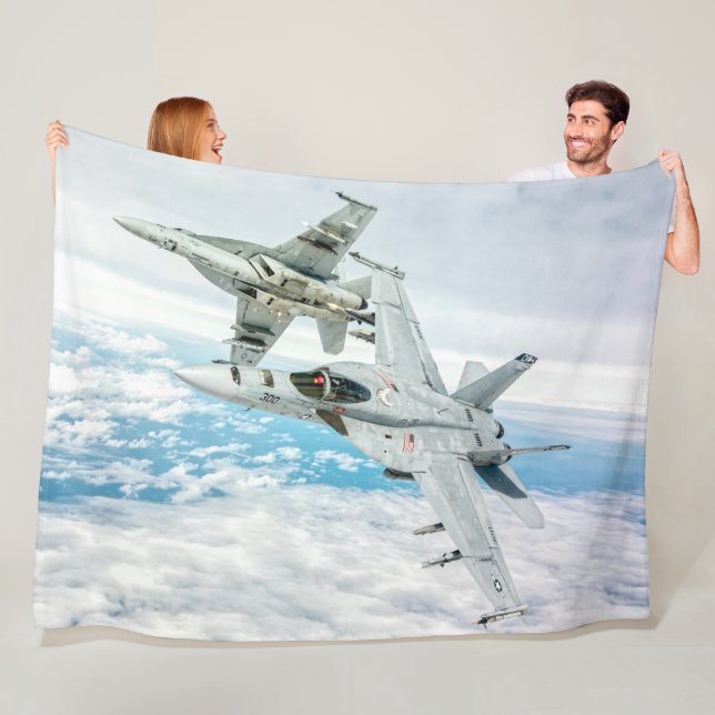 F/A-18E SUPER HORNET FLEECEDECKE (Beispiel)