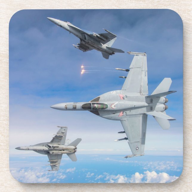 F/A-18E SUPER HORNET GETRÄNKEUNTERSETZER (Vorderseite)