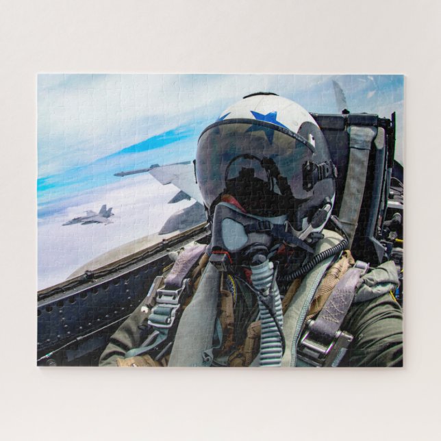 F/A-18E SUPER HORNET PILOT (16x20 INCH) Puzzle (Horizontal)