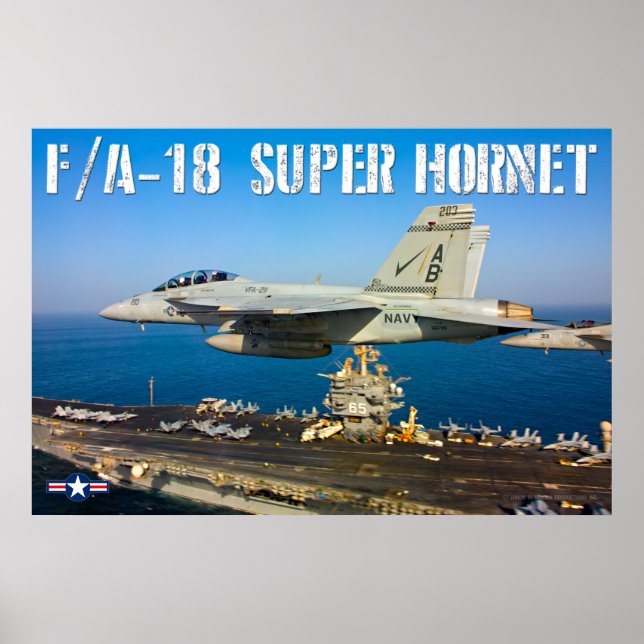 F/A-18F SUPER HORNET POSTER (Vorne)