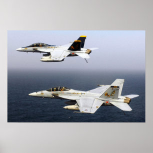 F/A-18F Superhornisse Poster