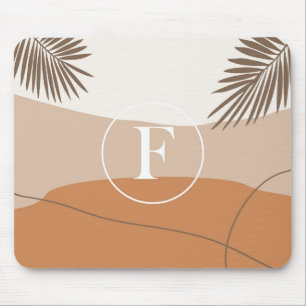 F - Anfangsbuchstabe F Abstraktes Design Mousepad