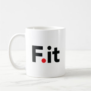 F. Anti-Fitness-Zitat Kaffeetasse
