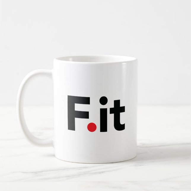 F. Anti-Fitness-Zitat Kaffeetasse (Links)