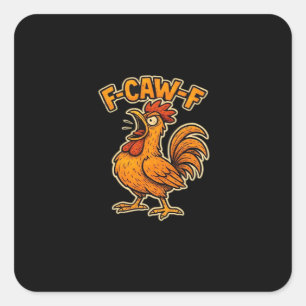 F Awk F Klassischer Spruch Quadratischer Aufkleber