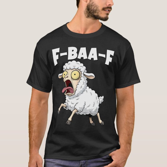 F-baa-f Meme – Funny Screaming Meme Graphic  T-Shirt (Vorderseite)