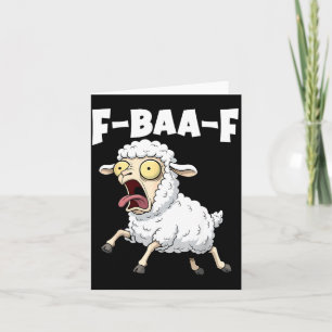 F-baa-f Meme – Lustige schreiende Meme-Grafik Karte