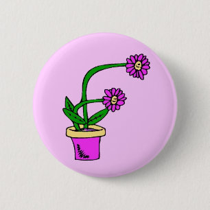 F- Blumen-Monogramm-Knopf Button