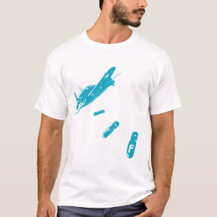F-Bomb Diver (Light Blue) T-Shirt