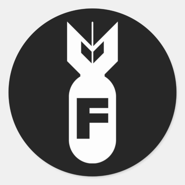 F Bomb Sticker (Vorderseite)