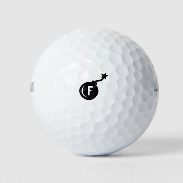 F Bombe Golfball (Vorderseite)