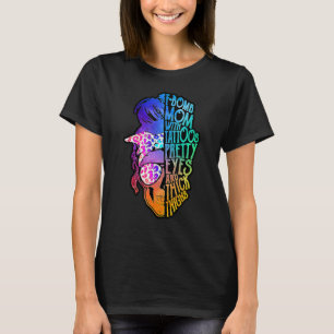 F Bombe Mama mit Tattoos, Hübsche Augen, Muttertag T-Shirt