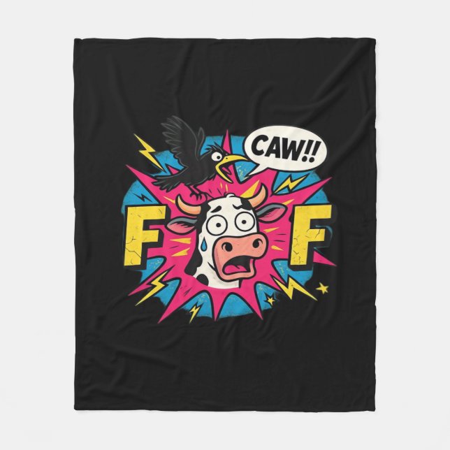 F-Caw-F Ästhetik Einzigartig Fleecedecke (Vorderseite)