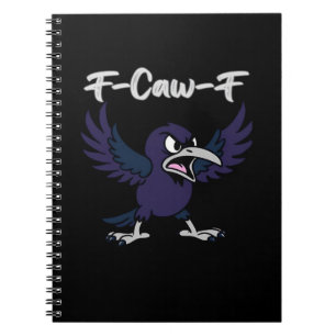 F-Caw-F Ästhetik Grafik Notizblock