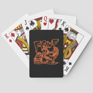 F-Caw-F Attitude Klassischer Vintage-Stil Spielkarten