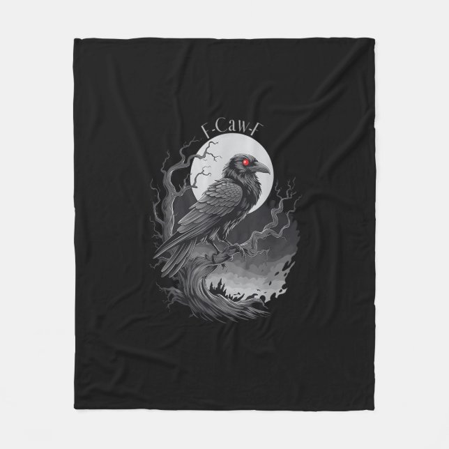 F-Caw-F Bird Kreative Kunst Fleecedecke (Vorderseite)