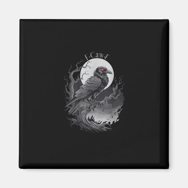 F-Caw-F Bird Kreative Kunst Magnet (Vorne)