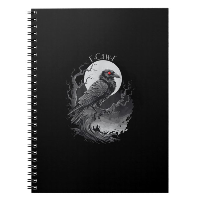 F-Caw-F Bird Kreative Kunst Notizblock (Vorderseite)