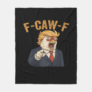 F-Caw-F Chicken Anti Classic Vintage Grafik Fleecedecke