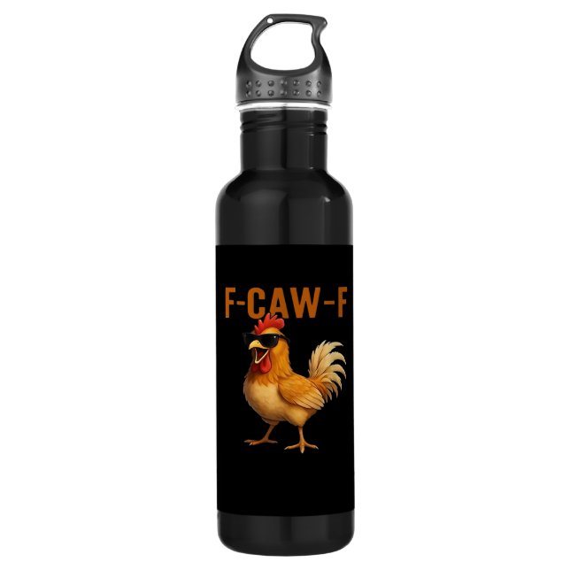 F-Caw-F Chicken Classic Aesthetic Design Edelstahlflasche (Vorderseite)