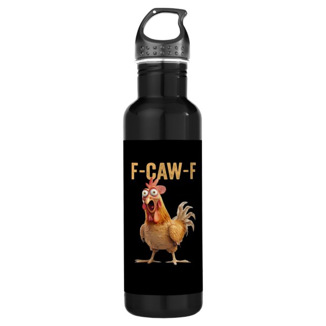 F-Caw-F Chicken Classic Creative Casual Edelstahlflasche (Vorderseite)