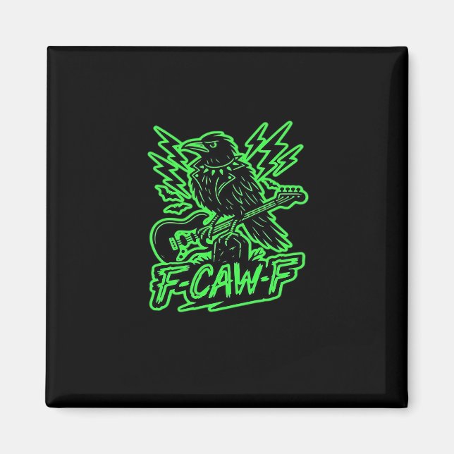 F-Caw-F Chicken Classic Minimal Clean Magnet (Vorne)