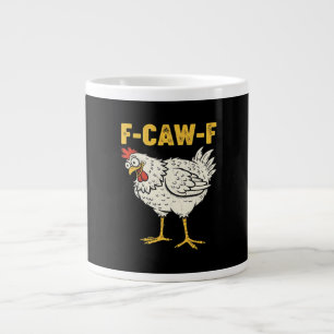 F-Caw-F Chicken Classic Retro Cool Jumbo-Tasse