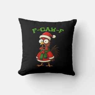 F-Caw-F Chicken Classic Retro-Grafik Kissen