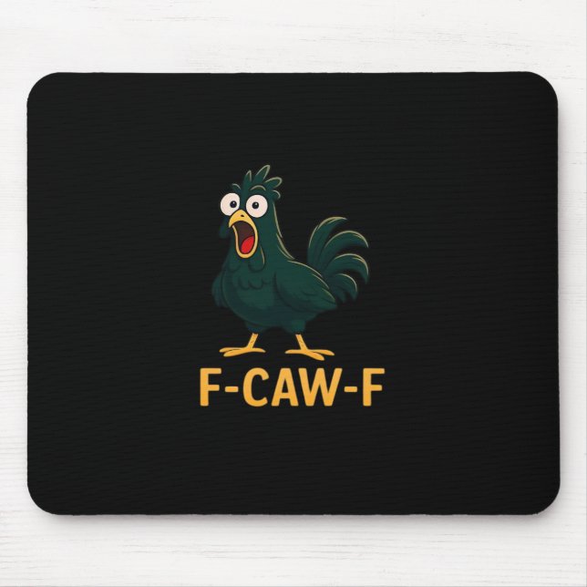 F-Caw-F Chicken Classic Vintage-Stil Mousepad (Vorne)