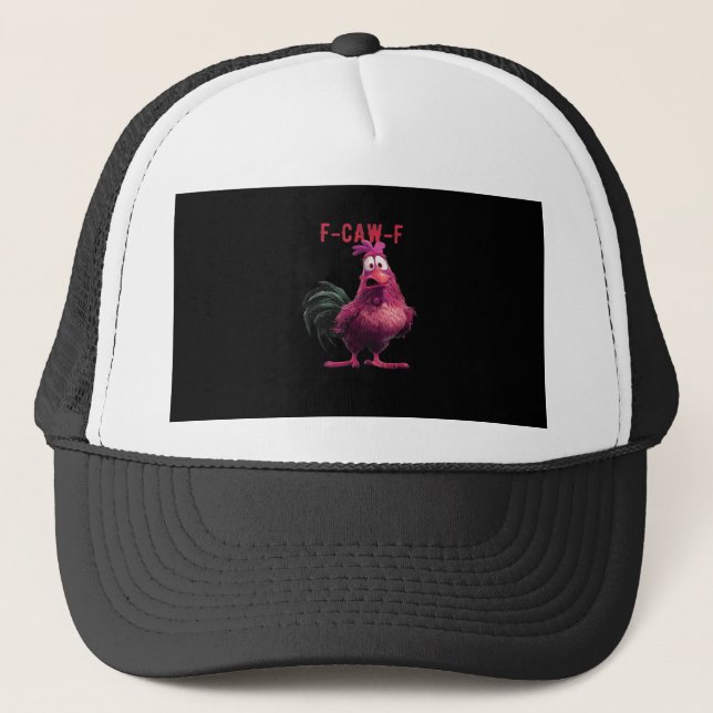 F-Caw-F-Chicken Essential Aesthetic Unique Truckerkappe (Vorderseite)