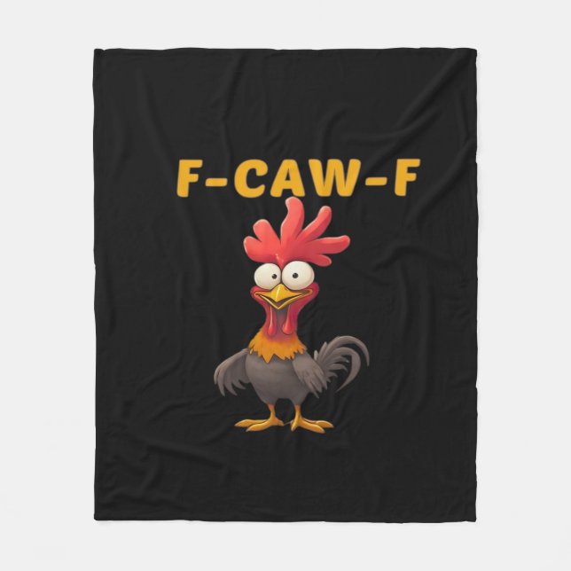 F-Caw-F-Chicken Essential Classic Ästhetisch Einzi Fleecedecke (Vorderseite)