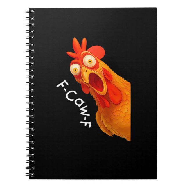 F-Caw-F Chicken Essential Classic Retro Notizblock (Vorderseite)