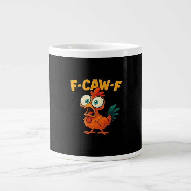 F-Caw-F Chicken Essential Creative Casual Jumbo-Tasse (Vorderseite)