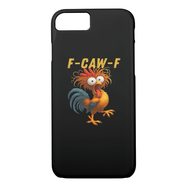 F-Caw-F Chicken Essential Funny Design Case-Mate iPhone Hülle (Rückseite)