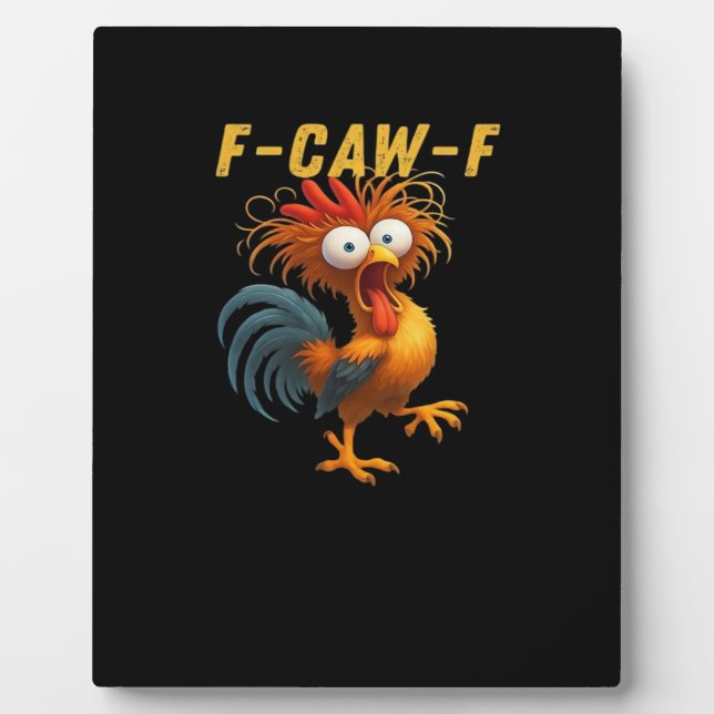 F-Caw-F-Chicken Essential Retro Klassiker Fotoplatte (Vorderseite)