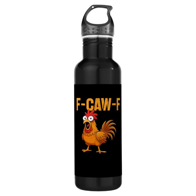F-Caw-F-Chicken Essential Simple Design Edelstahlflasche (Vorderseite)