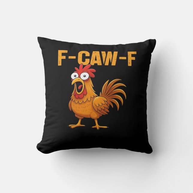 F-Caw-F-Chicken Essential Simple Design Kissen (Vorderseite)