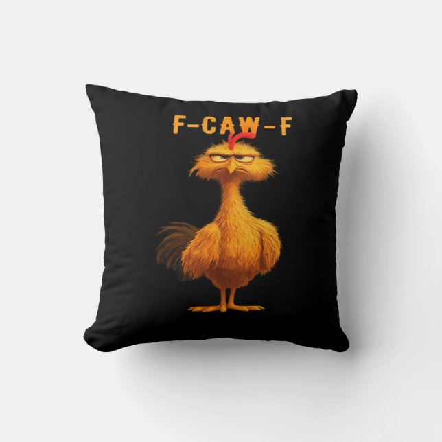 F-Caw-F Chicken Essential Trendy Art Kissen (Vorderseite)