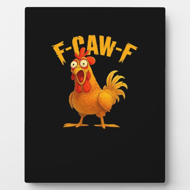 F-Caw-F-Chicken Essential Vintage Cool Fotoplatte (Vorderseite)